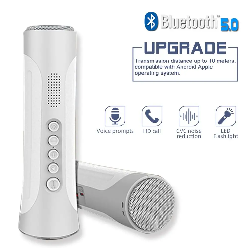 Портативный светодиодный Bluetooth динамик беспроводной с поддержкой TF карты fm радио