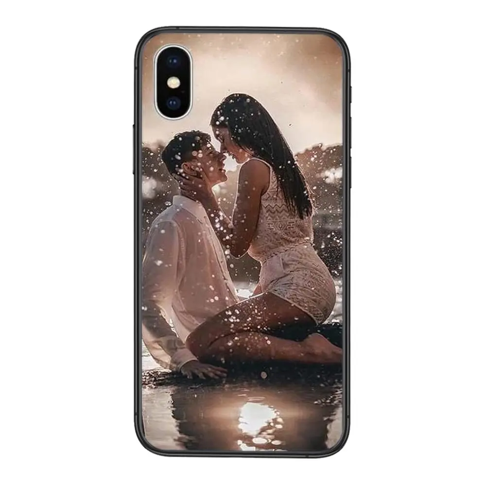 Для iPhone 12 11 X XR XS Max Mini Pro 8 7 6 6S Plus SE 2020 5 фотоблесток черный водостойкий искусство Prime