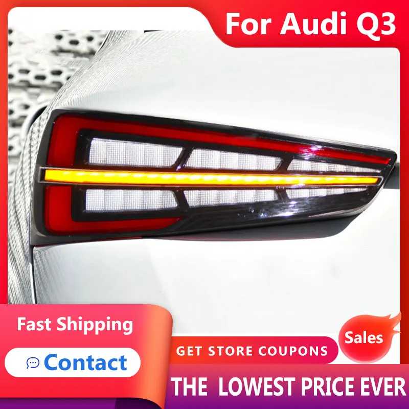 

For Car Audi Q3 2013-2019 update New Q3 Tail Lights Led Fog Lights DRL Day Running Light Tuning Car Accessories