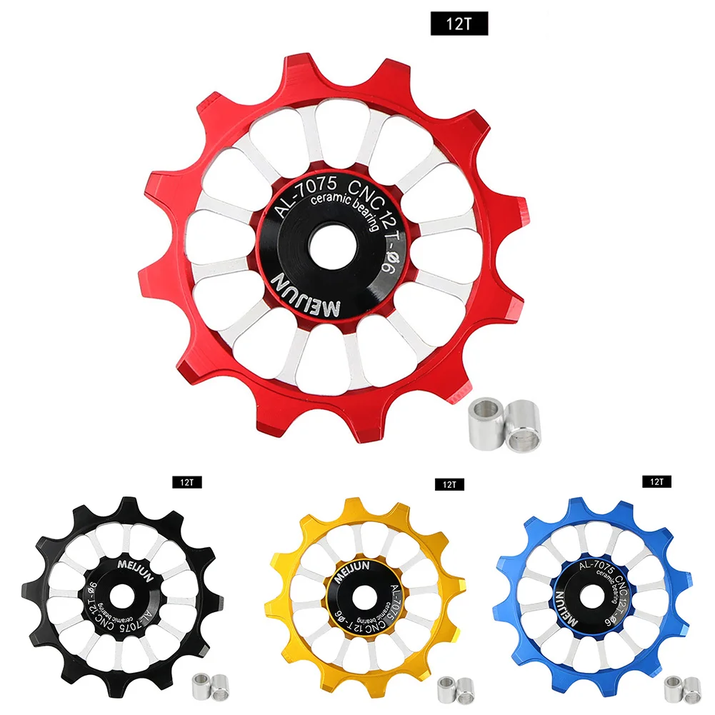 

Bike Jockey Wheel Bicycle Rear Derailleur Ceramic Bearing Guide Pulley 12T