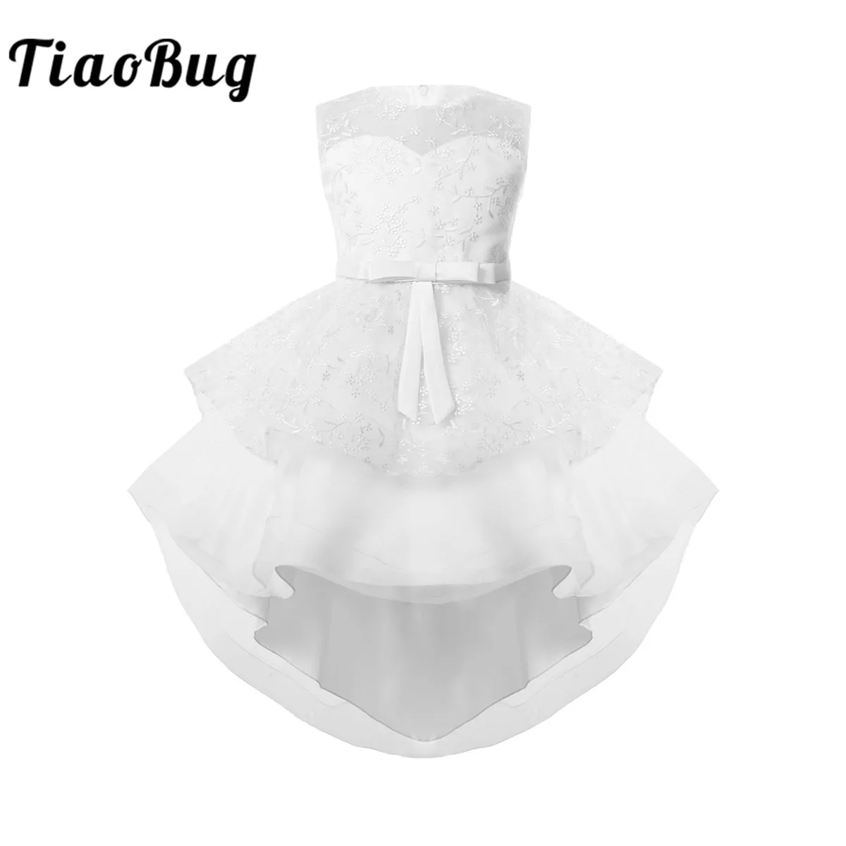 

Детское кружевное платье с вышивкой, для девочек