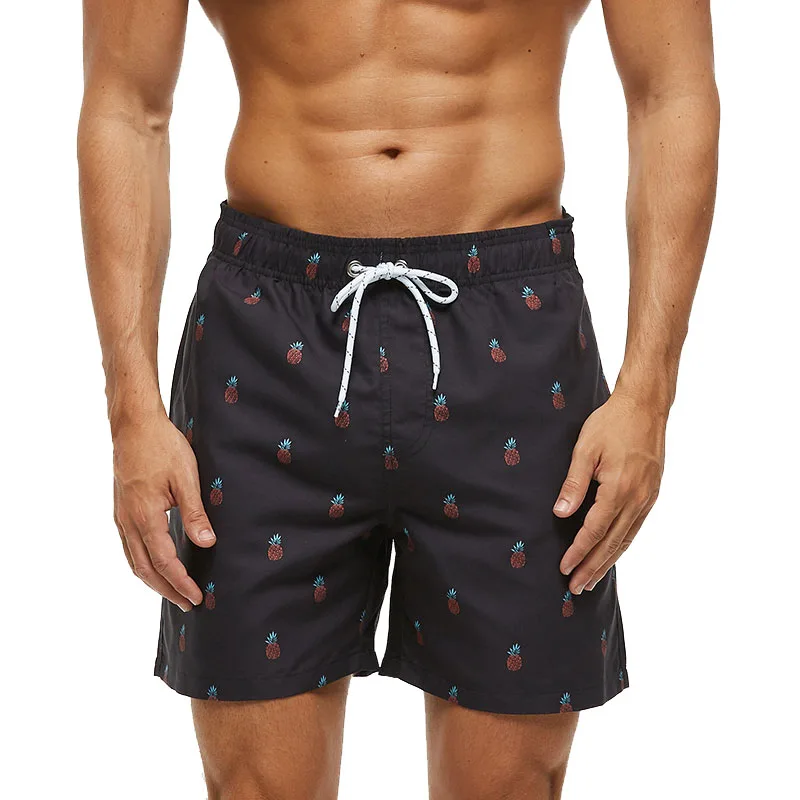 

Men's Board Shorts Quick Dry Watersport Swim Trunks Summer Bermuda Surf Beach Shorts With Liner Beachwear