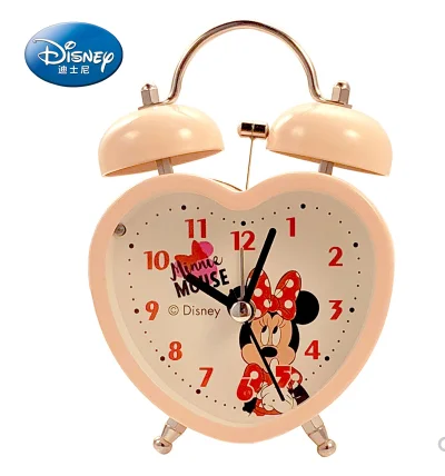 Дисней детский будильник замороженные София Микки отключить в форме сердца