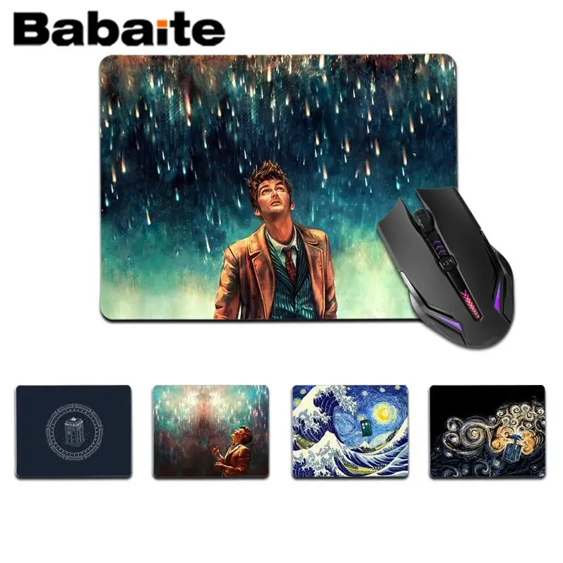 

Высококачественный маленький коврик для мыши Babaite Doctor Who, компьютерный коврик, Лидер продаж, оптовая продажа, игровой коврик для мыши