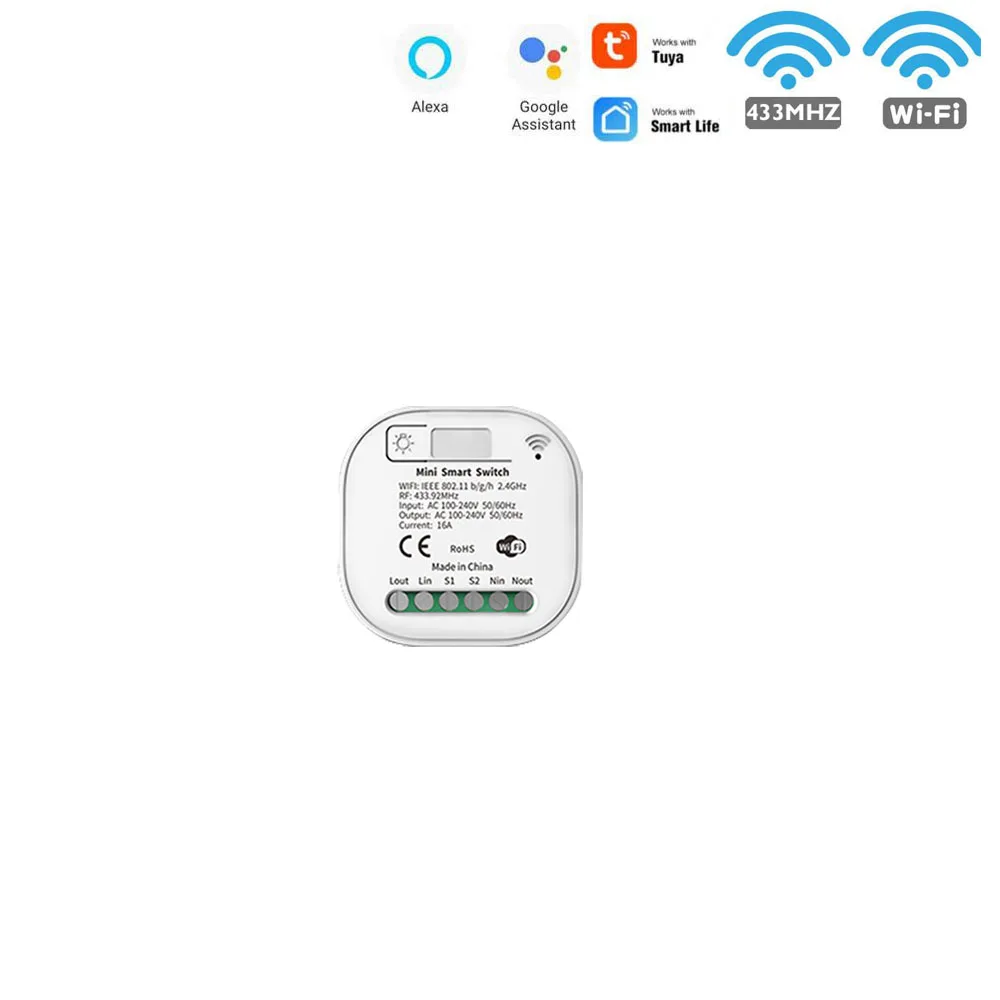 

Беспроводной умный двухсторонний выключатель WenQia 220В