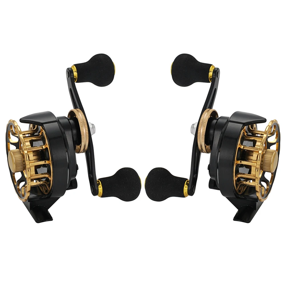 

Raft Fishing Reel Left/Right Hand 3.6/1 Speed Ratio 6+1 Bearing Metal Winter Ice Fishing Reel Portable Fish Tackle