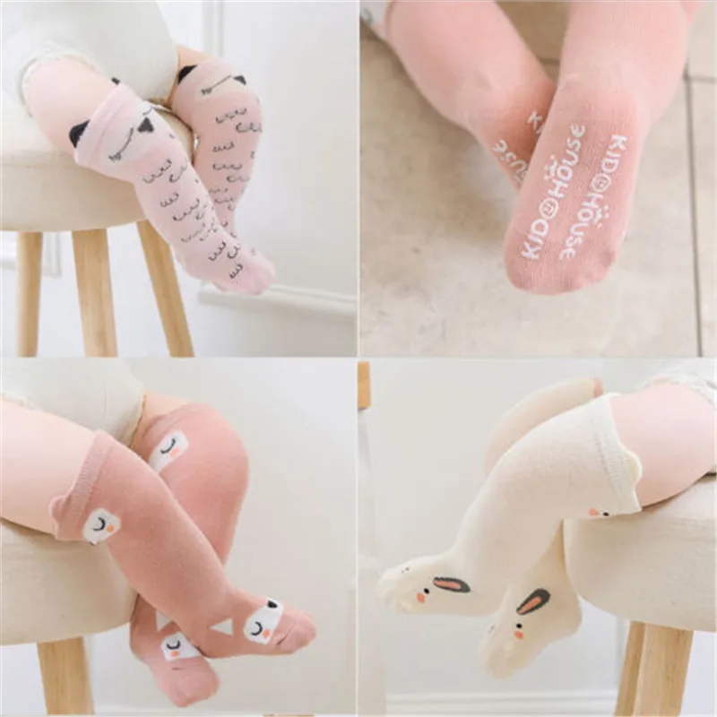 Toddler Baby Girls Short Socks Cute Cartoon Animal Soft Cotton Knee High Boy Girl Sock Floral Children | Детская одежда и обувь