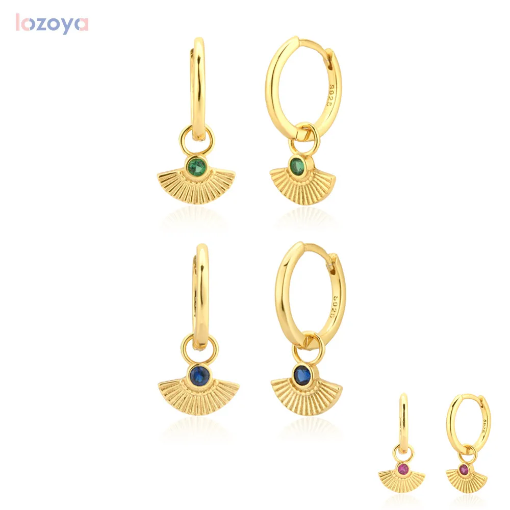 

Серьги-подвески женские из серебра 925 пробы, с цирконом