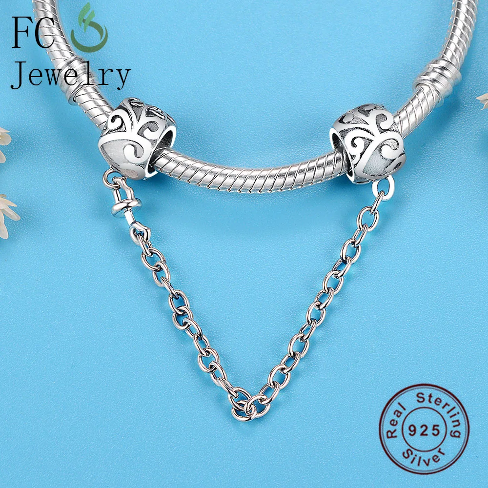 FC ювелирные изделия подходят оригинальный бренд Шарм браслет 925 серебро Ретро
