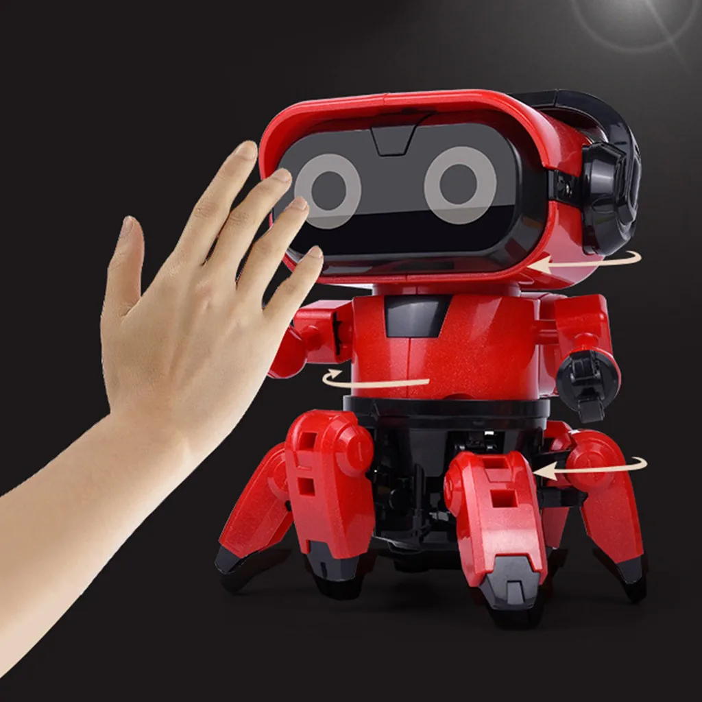 Intelligent Induction Robot DIY Assembled Electric Follow with Gesture Sensor Obstacle Avoidance Kids Educational Toys | Игрушки и хобби