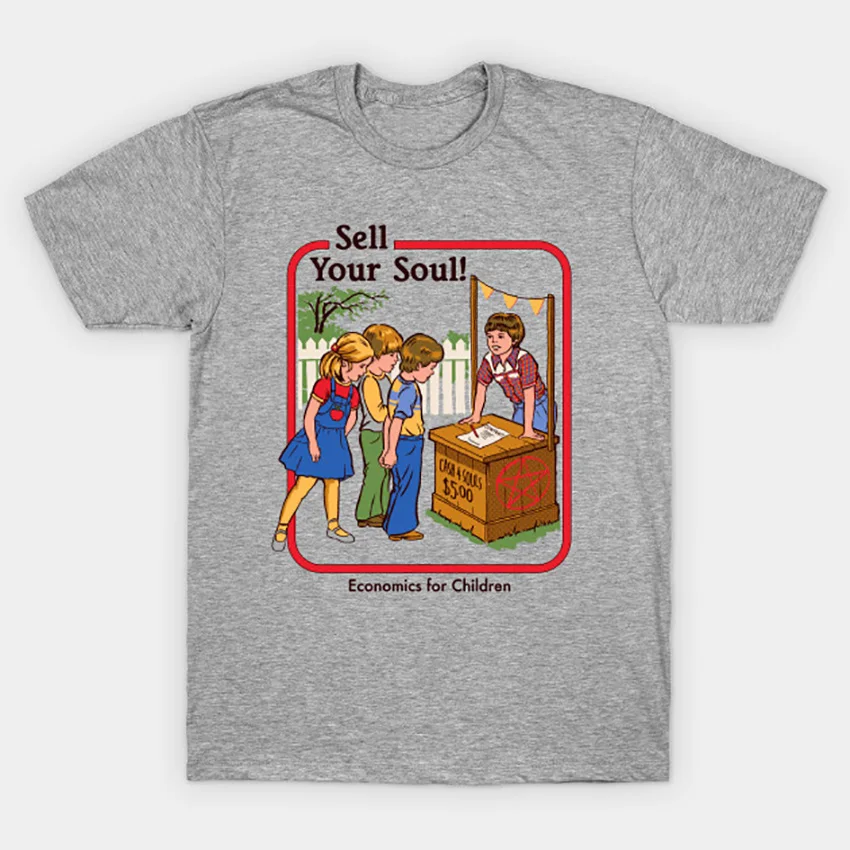 Футболка с надписью Sell Your Soul | Мужская одежда