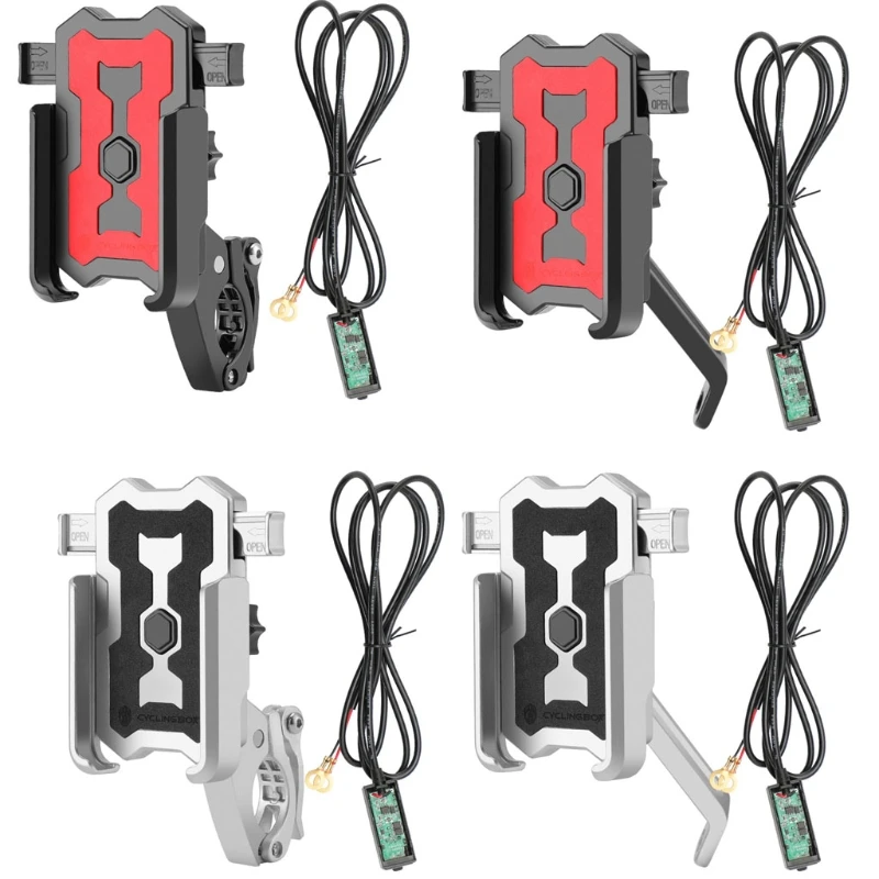 

Motorcycle Handlebar Cell Phone Clamp,Bike Phone Holder, Motorcycle Phone Mount Scooter Phone Clip for Phone