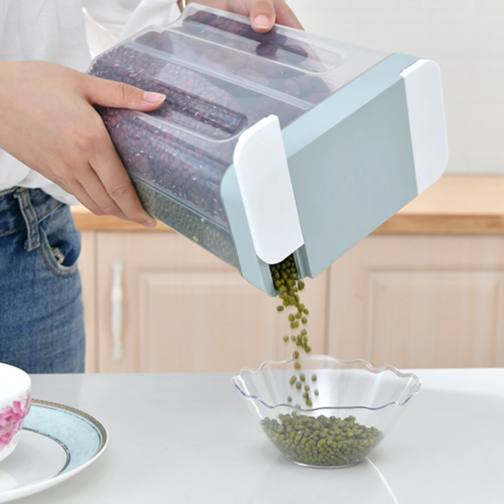 Контейнер для хранения пищевых продуктов с 4 ячейками 2 6 л пластиковый контейнер