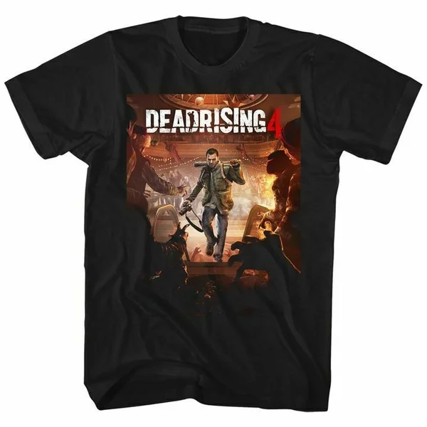

Dead Rising Mens Short Sleeve T-Shirt Black Crewneck Graphic Casual Fashion Tee