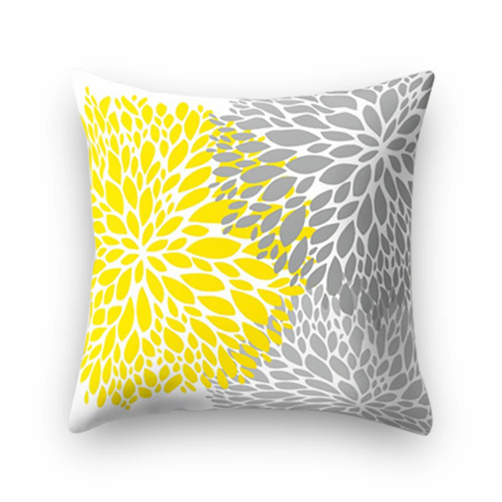 15 Urijk жёлтая, с геометрическим узором, с принтом Подушка Чехол диван автомобиля подушка покрытие домашний декор Kussenhoes Housse de Coussin Подушка Чехол - Цвет: 15