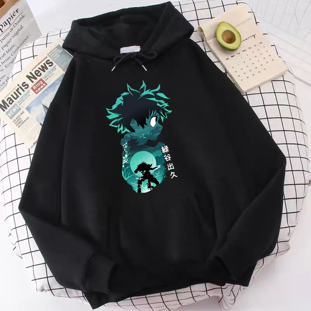 

Japanese Anime My Hero Academia Hoodies Print Sweatshirts Men Women Fashion Streetwear Oversized Hoodie Harajuku Unisex Clothing