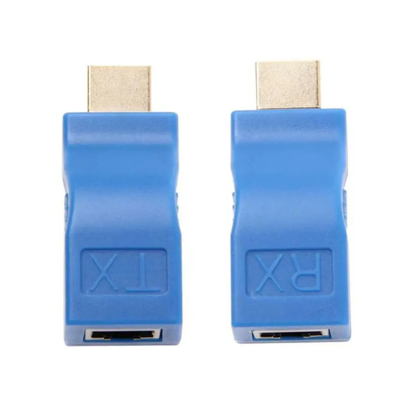 1080P HDMI Extend To RJ45 Over Cat 5e/6 Network LAN Wire Cable Adapter Connect |