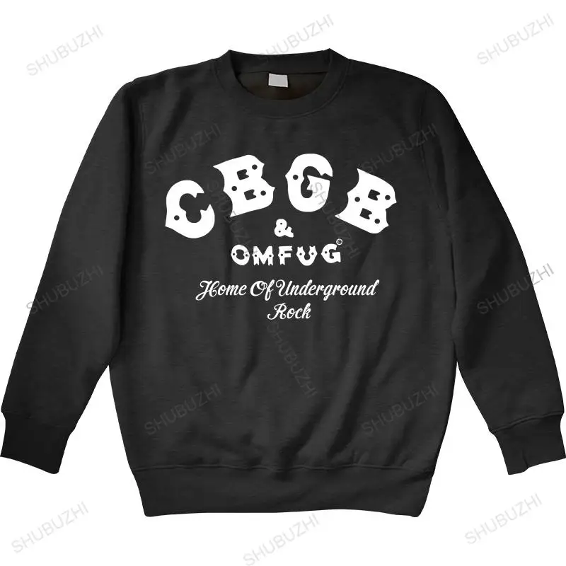 

men autumn sweatshirt black hoody CBGB OMFUG hoodies Punk Rock CBs Underground warm Adult warm hoody