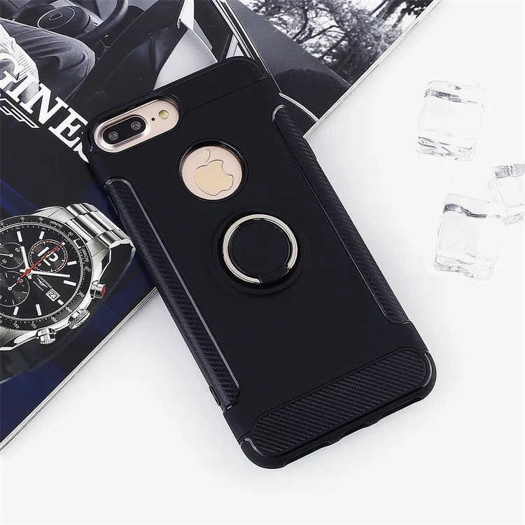 black LSDI для iphone 11 pro max чехол для iphone 6 6s 7 8 plus 5 5S se Броня TPU+ PC дизайн отверстия с логотипом крышка для Alcatel Idol x xr xs max - Цвет: black