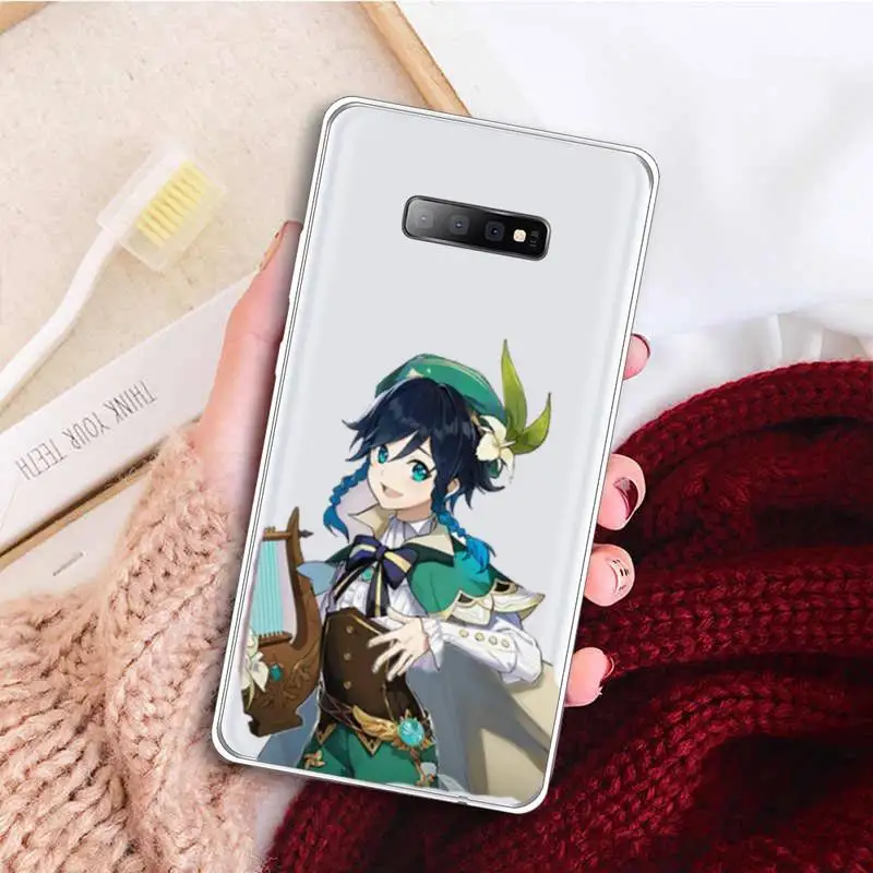 

Genshin impact game Fashion design Phone Case Transparent For Samsung Galaxy A 71 21s S note 8 9 10 plus 20 ultra