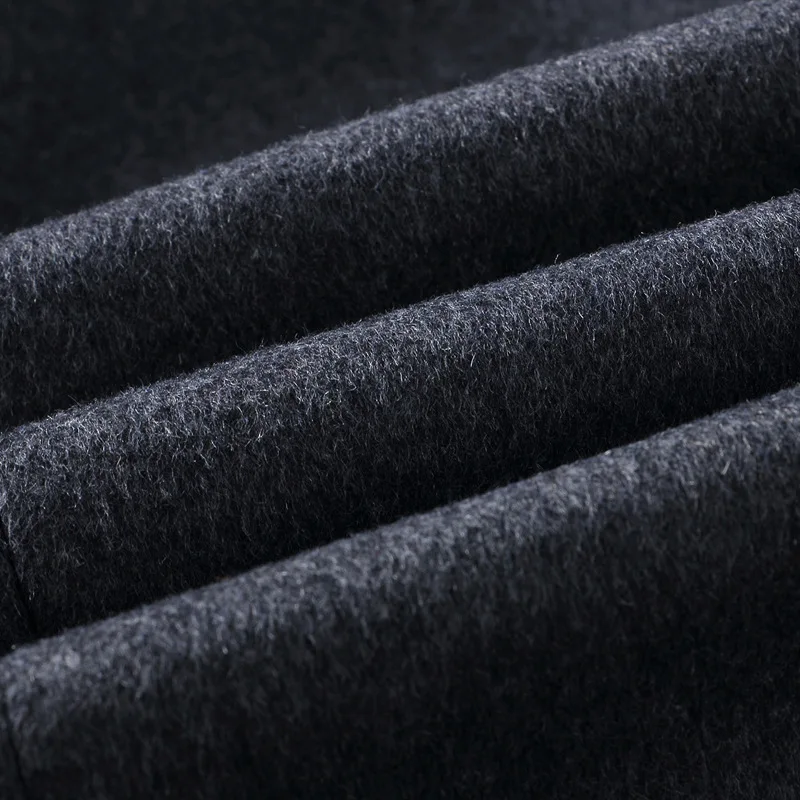 Куртка Mountainskin Мужская шерстяная длинная приталенная Повседневная однотонная с