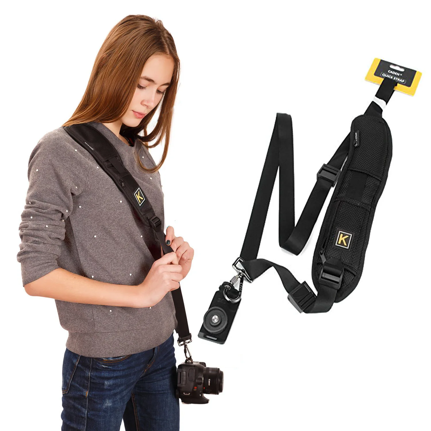 New Portable Shoulder Camera Strap for DSLR Digital SLR Canon Nikon Sonys Quick Rapid camera accessories Neck Belt | Электроника