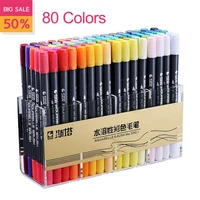 sta markers 80 colors sketch art marker pen double tips water based ink pens for artist manga markers art supplies school