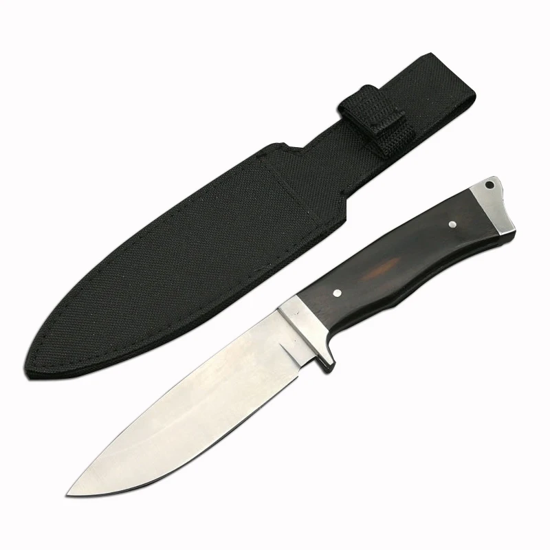 Mengoing Походный нож для выживания 440 стальное сильное лезвие деревянная ручка