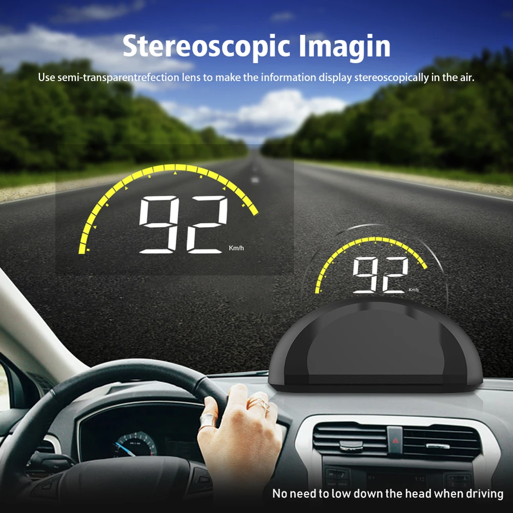

Car Speed Projector Head Up Display OBD Auto Mount Speed Projector Universal For Pick-Up Bus Truck Motorcycle Interior Elctronic