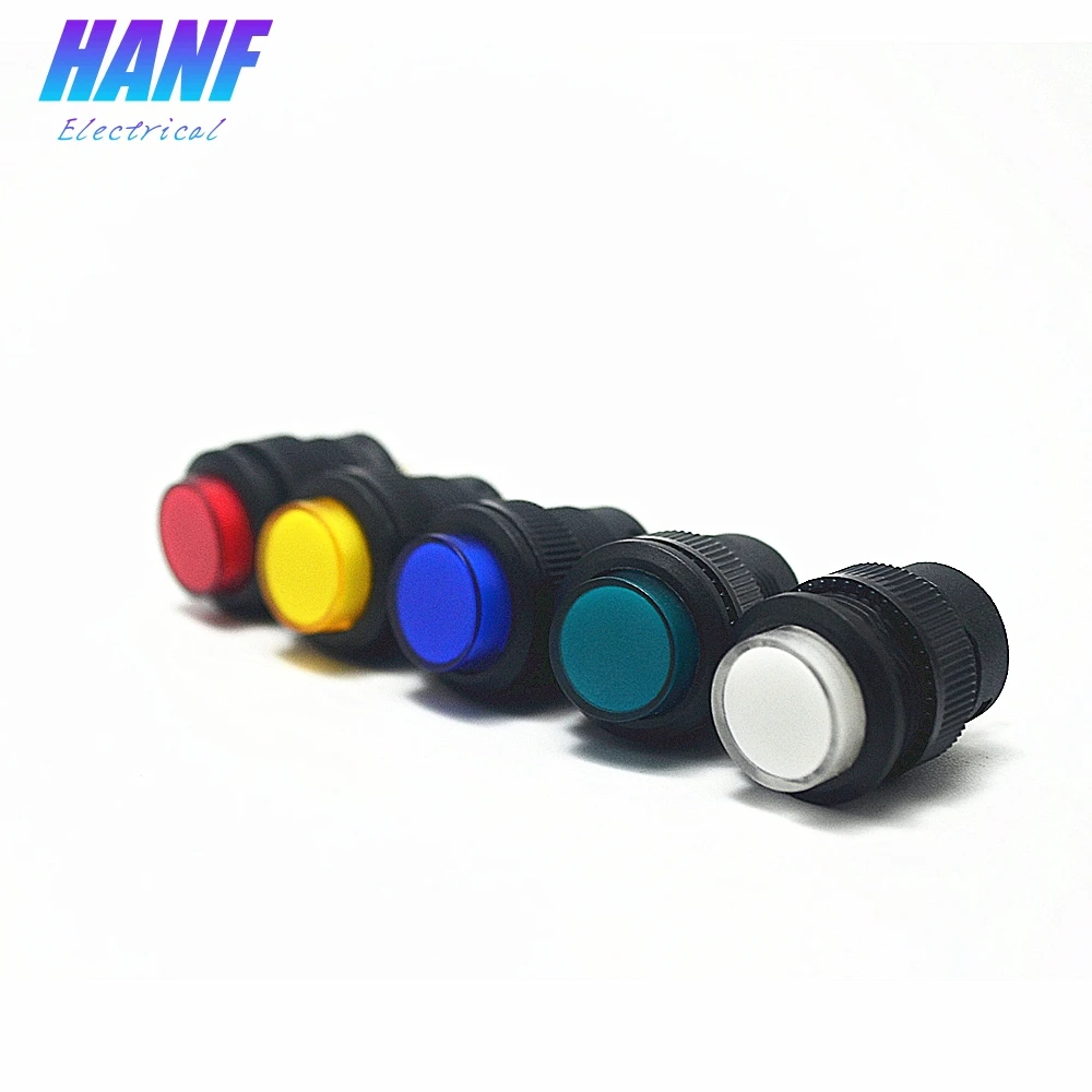 5 шт. 16 мм самоблокирующийся кнопочный переключатель 3а/250В 1NO LED 4 штырьковые