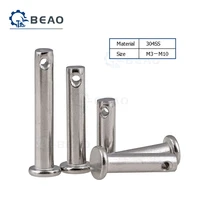 28pcs m3 m4 m5 m6 m8 m10 304 stainless steel shaft flat head with hole cylindrical pin positioning pin