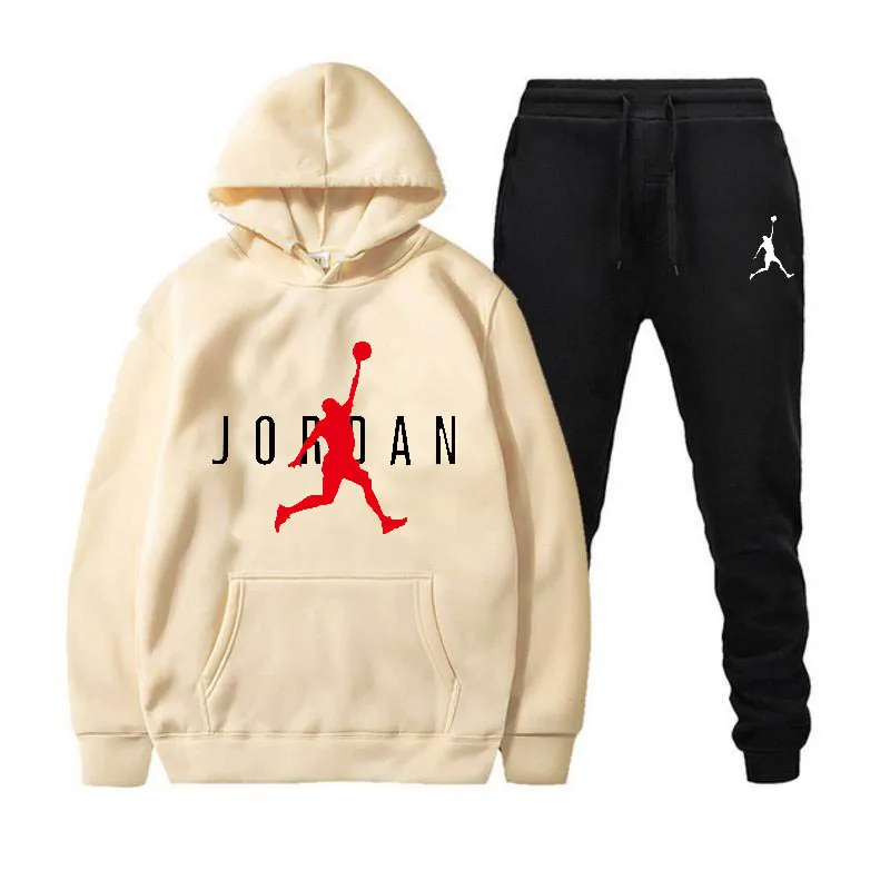 

Tracksuit Men 2020 Hoodies Men Suits Brand Sets Men Sweatshirts+Sweatpants Autumn Winter Fleece Hooded Pullover