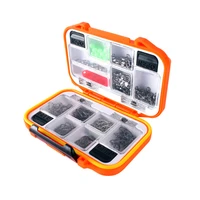 191 piecelot fishing accessory 12 compartments ball bearing fishing swivel solid fishing tackle sea hooks waterproof boxes