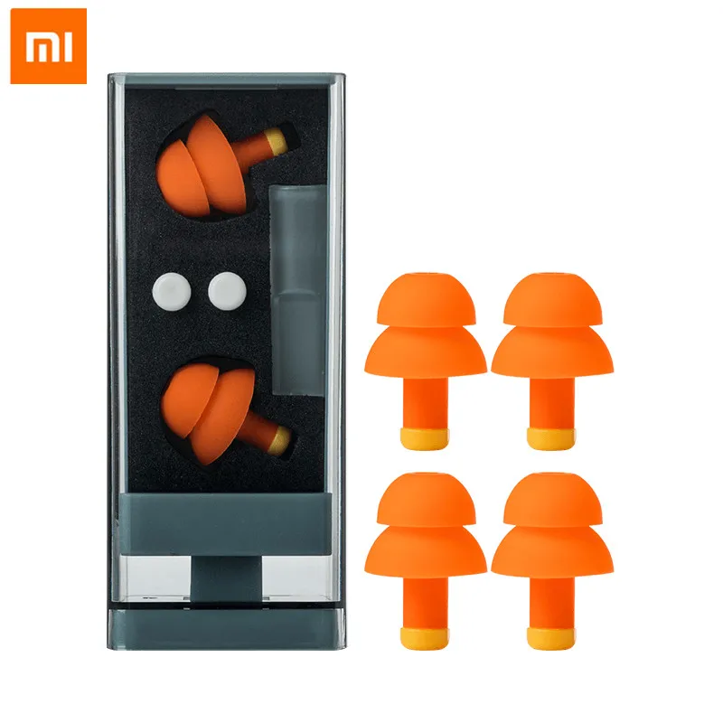 Xiaomi Mijia Jordan&Judy затычки для ушей сна с шумоподавлением удобные многоразовые