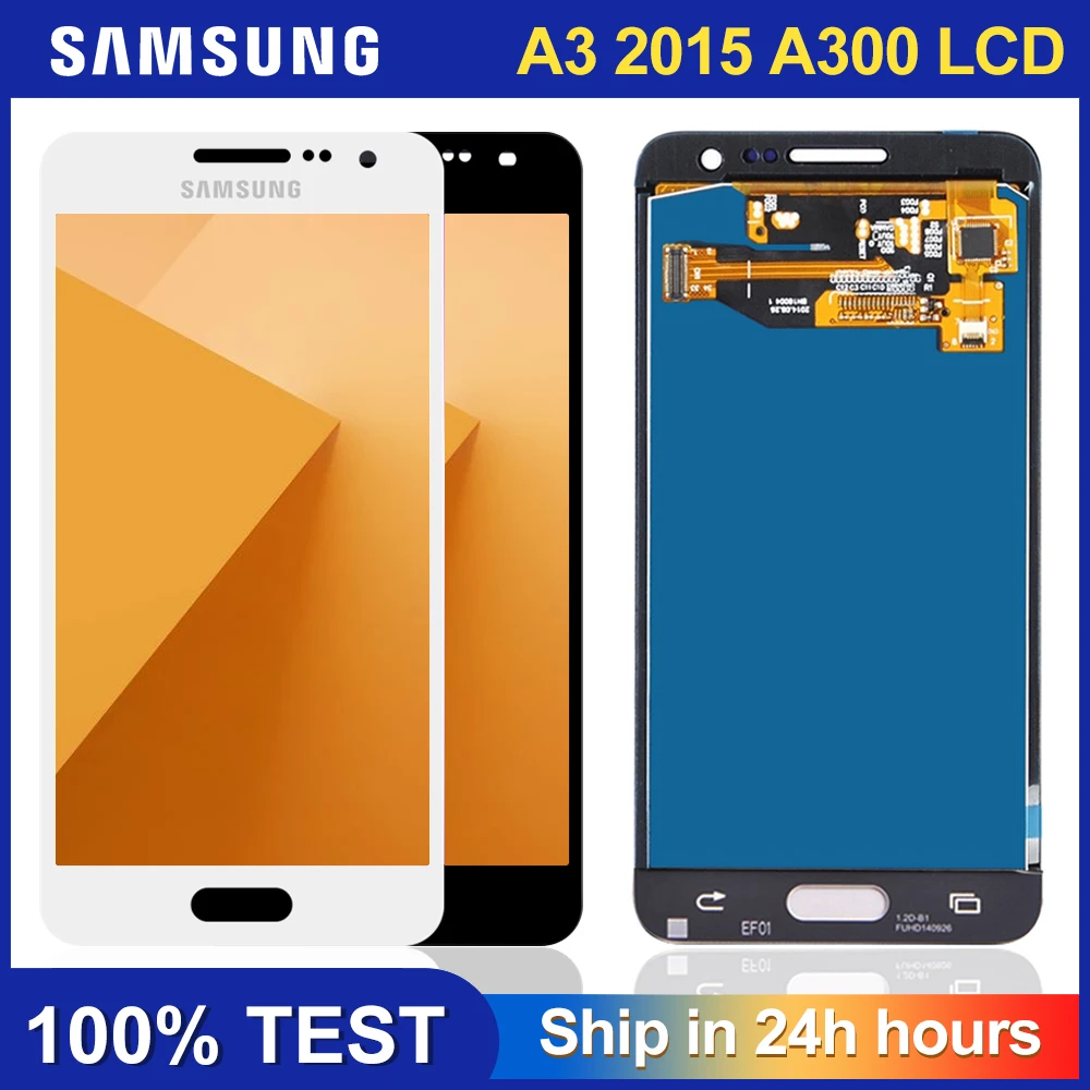 100% протестированный TFT ЖК-дисплей для Samsung Galaxy A3 2015 A300 A3000 A300F A300M сенсорный экран