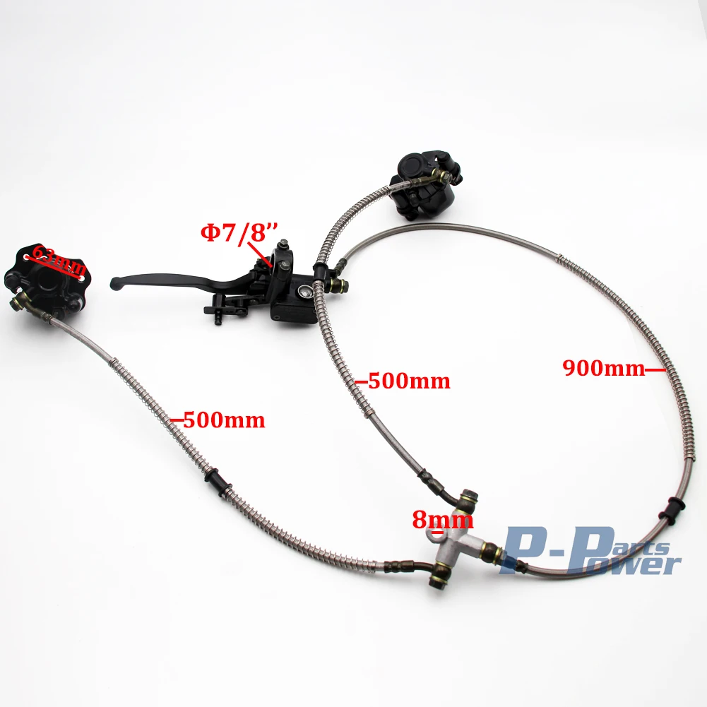 Передний гидравлический двойной дисковый тормозной суппорт Главный цилиндр для