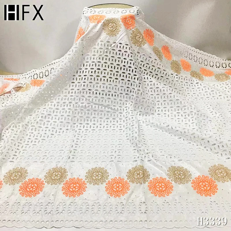 HFX желтый высококачественный 2020 Африканский базин богатая ткань модная вышивка