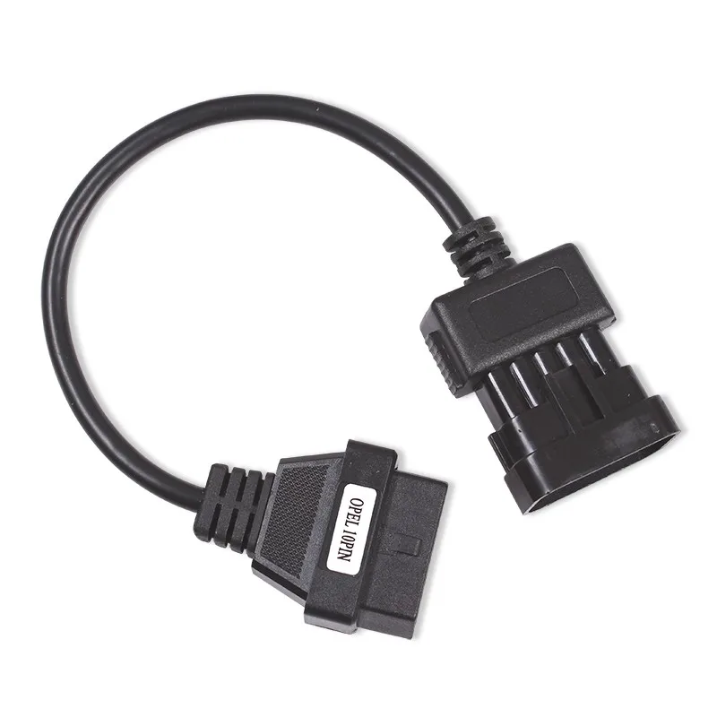 OBD2 10pin кабель для Opel 10Pin к OBD2 16Pin Женский Диагностический соединительный кабель OBD II для Opel 10 Pin