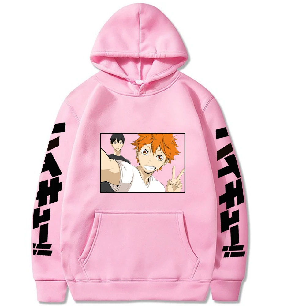 

Anime Haikyuu Fashion Pullovers Tops Long Sleeves Hoodie Man and Woman