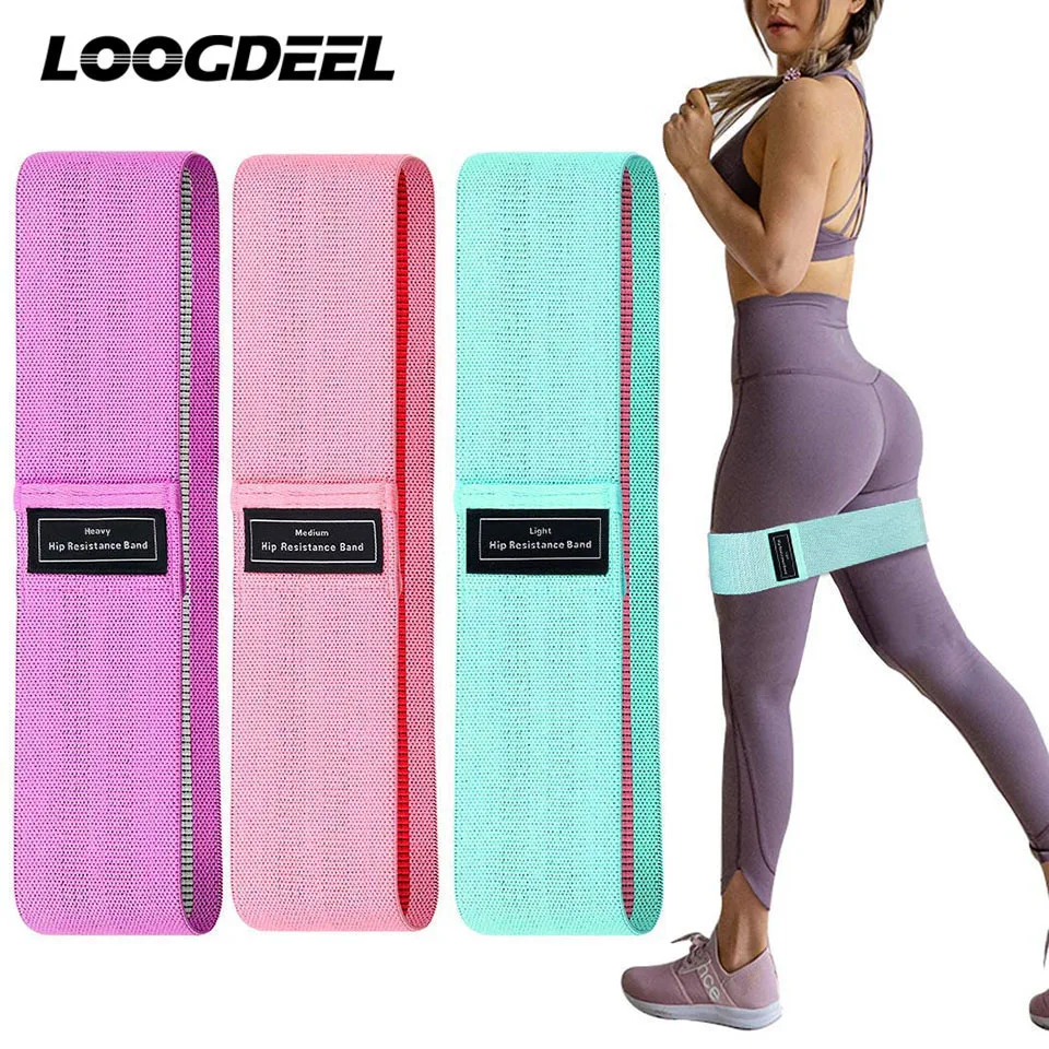 

Fitness Booty Resistance Bands Workout Fabric Loop Band Butt Exercise Bands For Hip Legs Thigh Glutes Non-Slip Deep Squat Bands