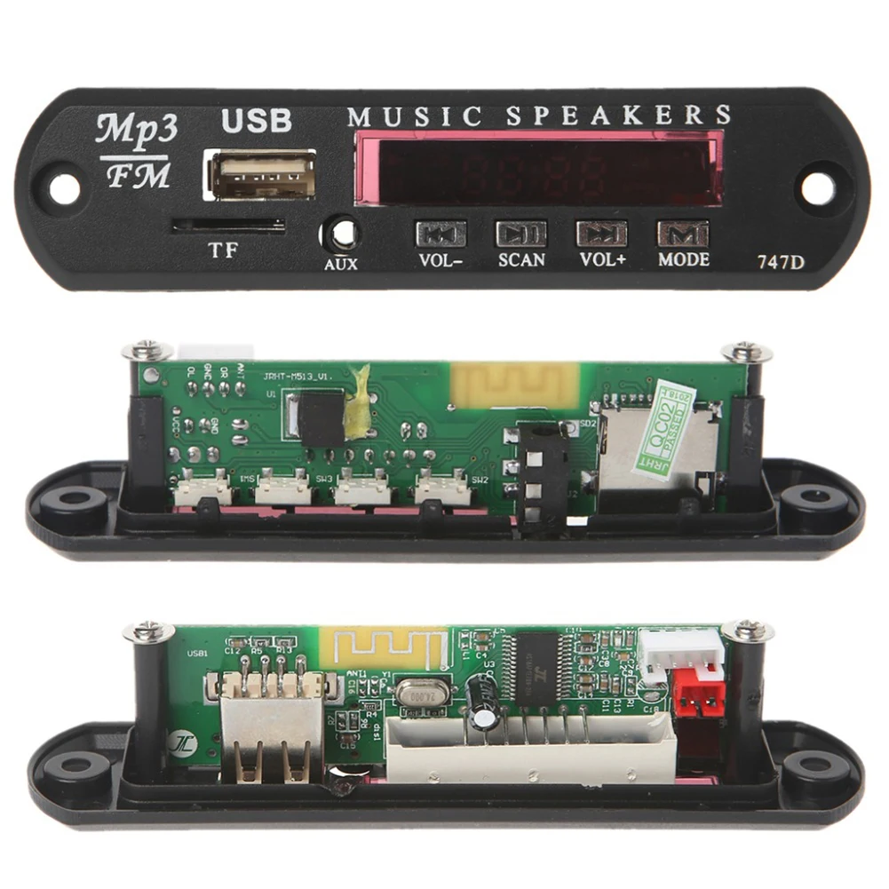 Беспроводной Bluetooth 5 0 MP3 WMA Плата декодера стандарта Автомобильный плеер аудио USB TF