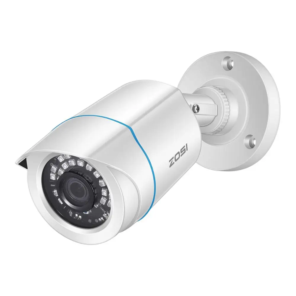 ZOSI 1080P TVI CCTV ночного видения, уличная видеокамера, водонепроницаемая, для наружного видеонаблюдения, камера безопасности для DVR - Цвет: White