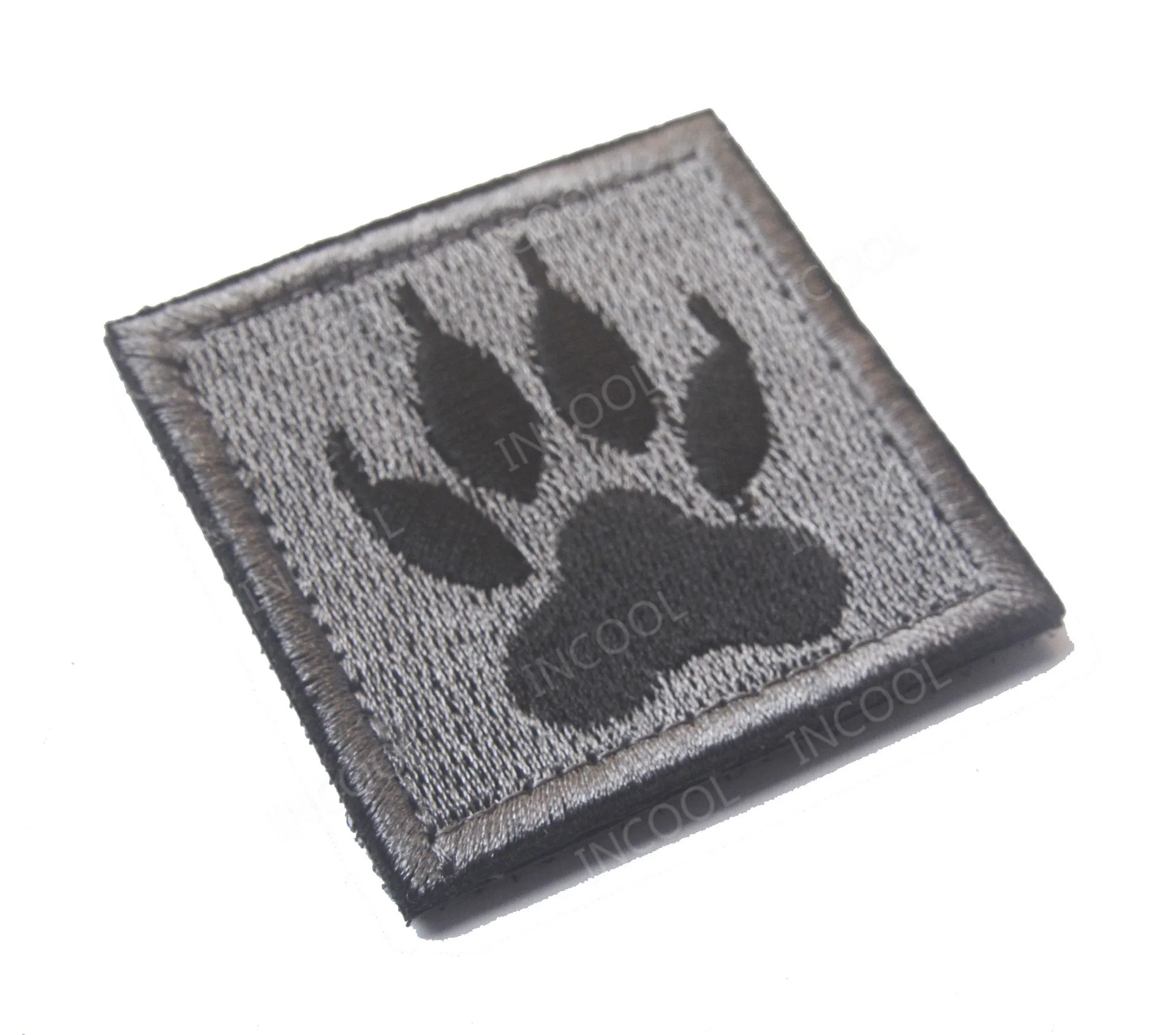 Square Gray 5X5 CM Сервис собака Рабочая обучение вышитые патчи для поддержания боевого духа Патчи ПВХ вышивка значки K9 аппликация "собака" для шлейка для домашних животных - Цвет: Square Gray 5X5 CM