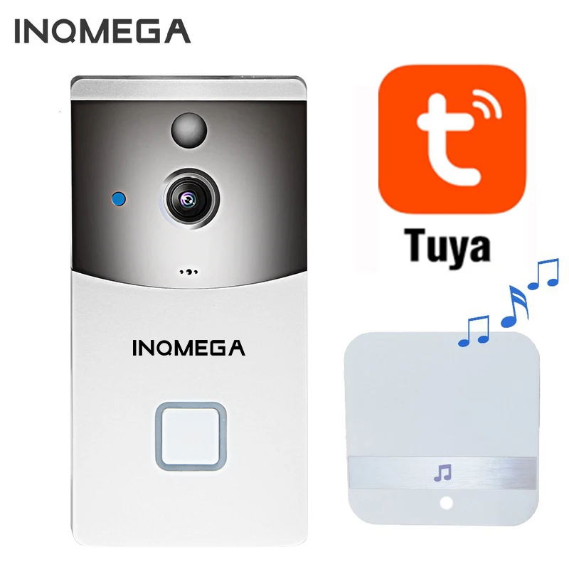 Видеозвонок INQMEGA Tuya беспроводной с поддержкой Wi Fi и функцией ночной