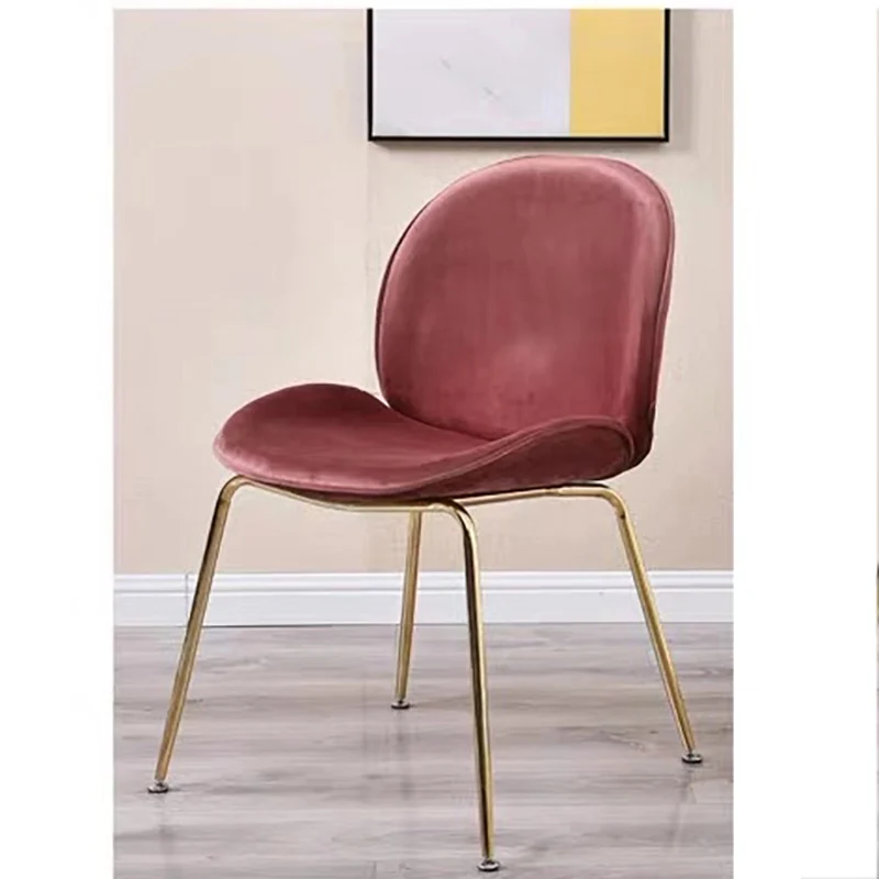 Обеденный стол с фланелевым бархатным покрытием Кухонное кресло ножками из