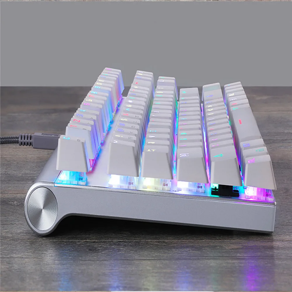 motospeed ck101 mechanical gaming keyboard 87 key usb wired rgb led backlit keyboard blue red switch for desktop computer gamer free global shipping