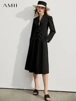 amii minimalism skirt suit for women office lady high waist skirts fashion blazer suit short jacket womens blazer set 12140047