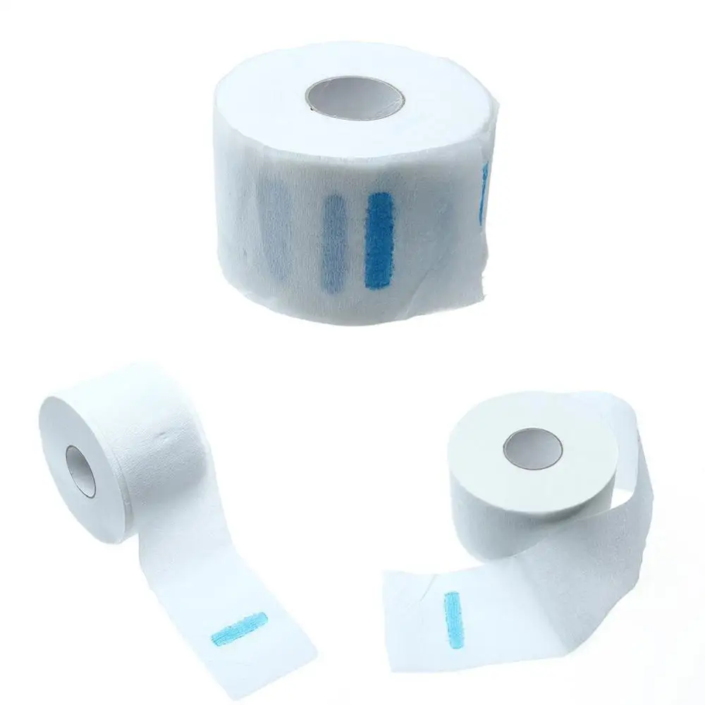 Эластичный одноразовый Бумажный воротник полоска для парикмахерской 1 рулон