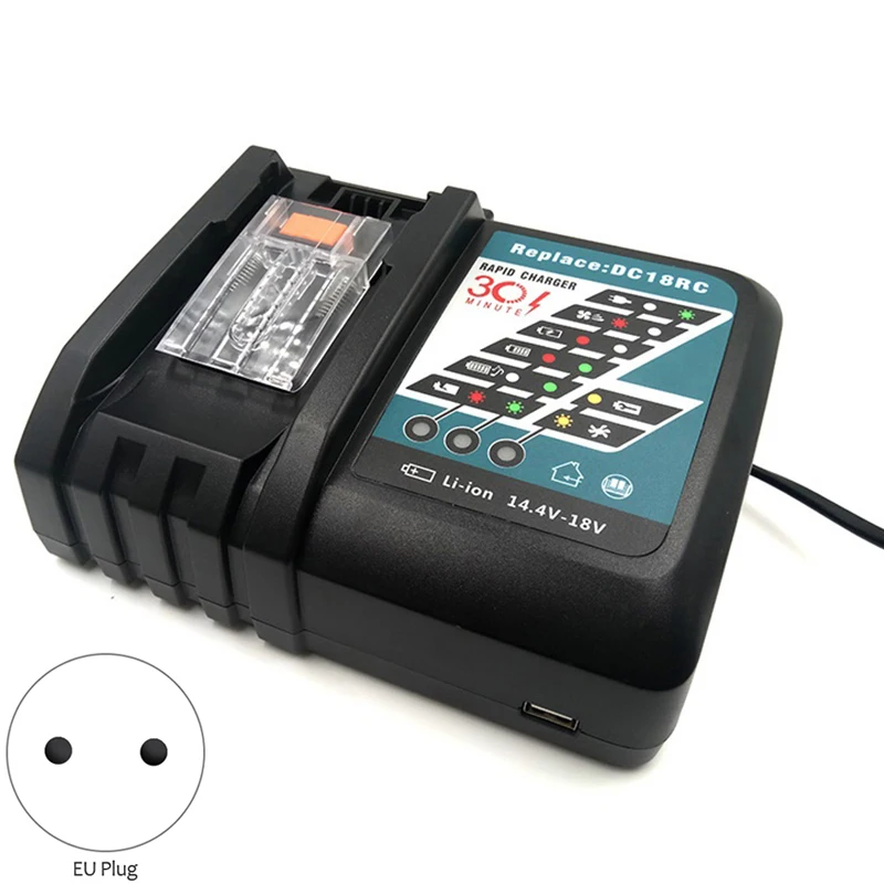 14 4 в-18 в 7.0a DC18RC Зарядное устройство для Makita DC18Ra DC18SF двойная быстрая 18V Батарея BL1815