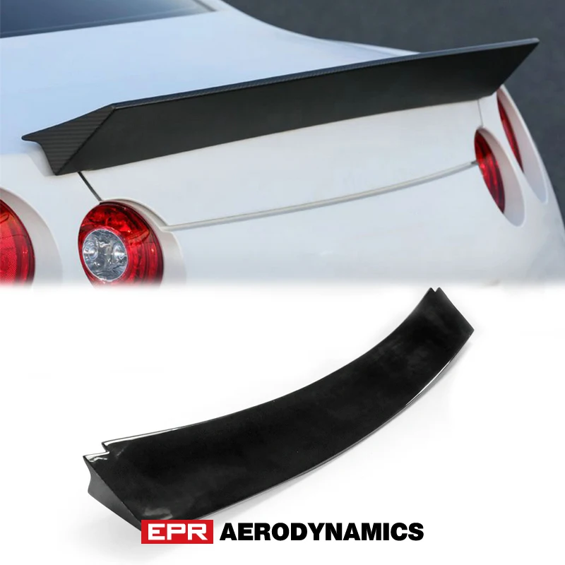 

Car Accessories For Nissan R35 GTR LB Style FRP Fiber Glass Trunk Spoiler Fiberglass Rear Wing Splitter Lip Bootlid Kit Trim